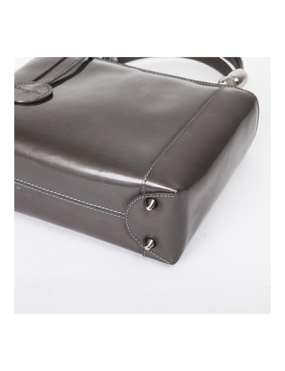 DIOR ' Lady D DIOR' in brown patent leather