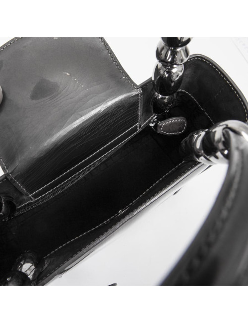 DIOR ' Lady D DIOR' in brown patent leather