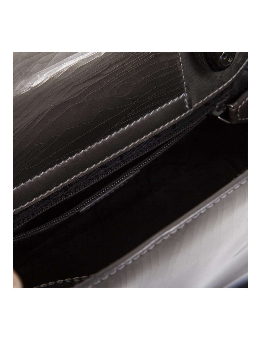 DIOR ' Lady D DIOR' in brown patent leather