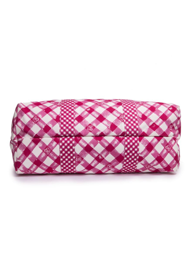 Sac CHANEL Cabas rouge et blanc