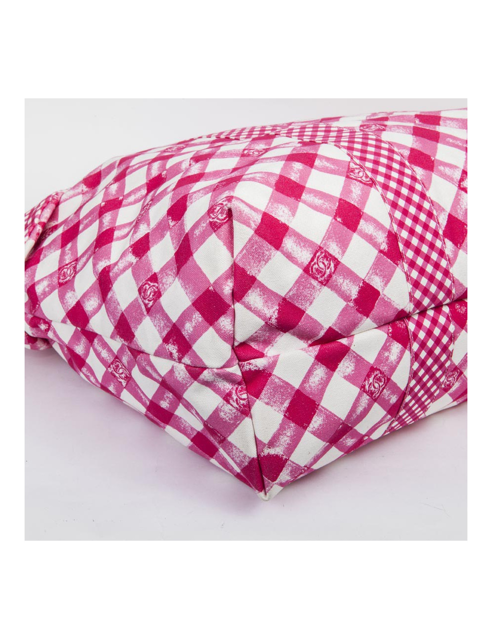 Sac CHANEL Cabas rouge et blanc