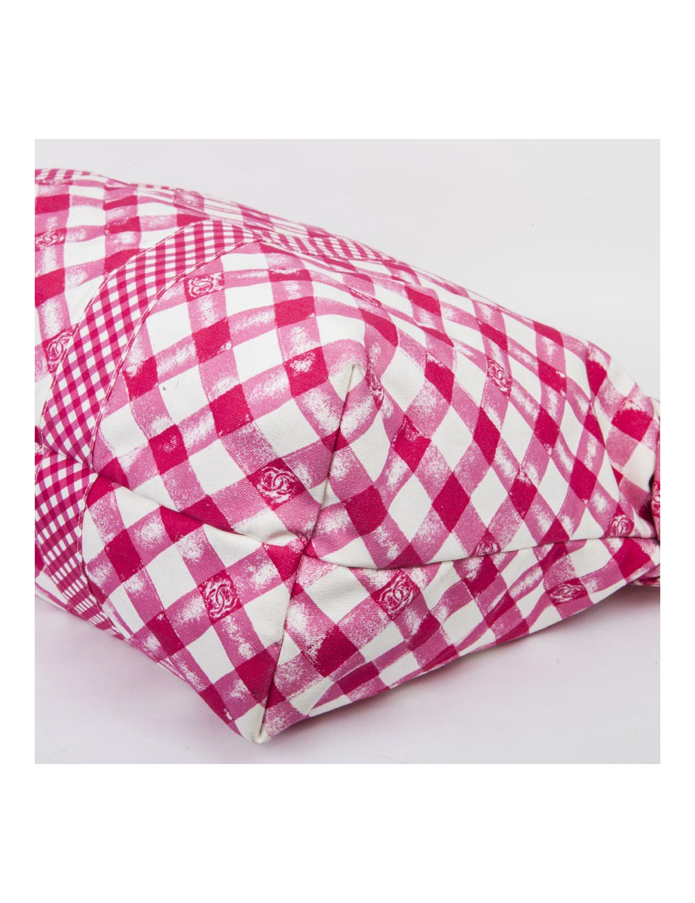 Sac CHANEL Cabas rouge et blanc