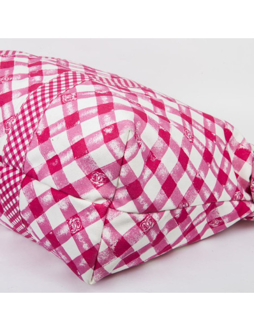 Sac CHANEL Cabas rouge et blanc