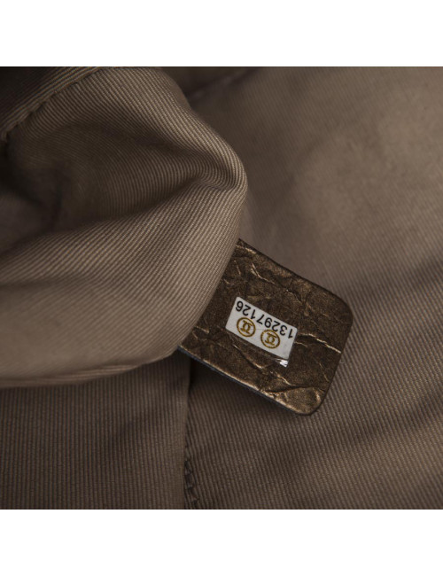 Sac Cabas CHANEL cuir vieilli doré bronze