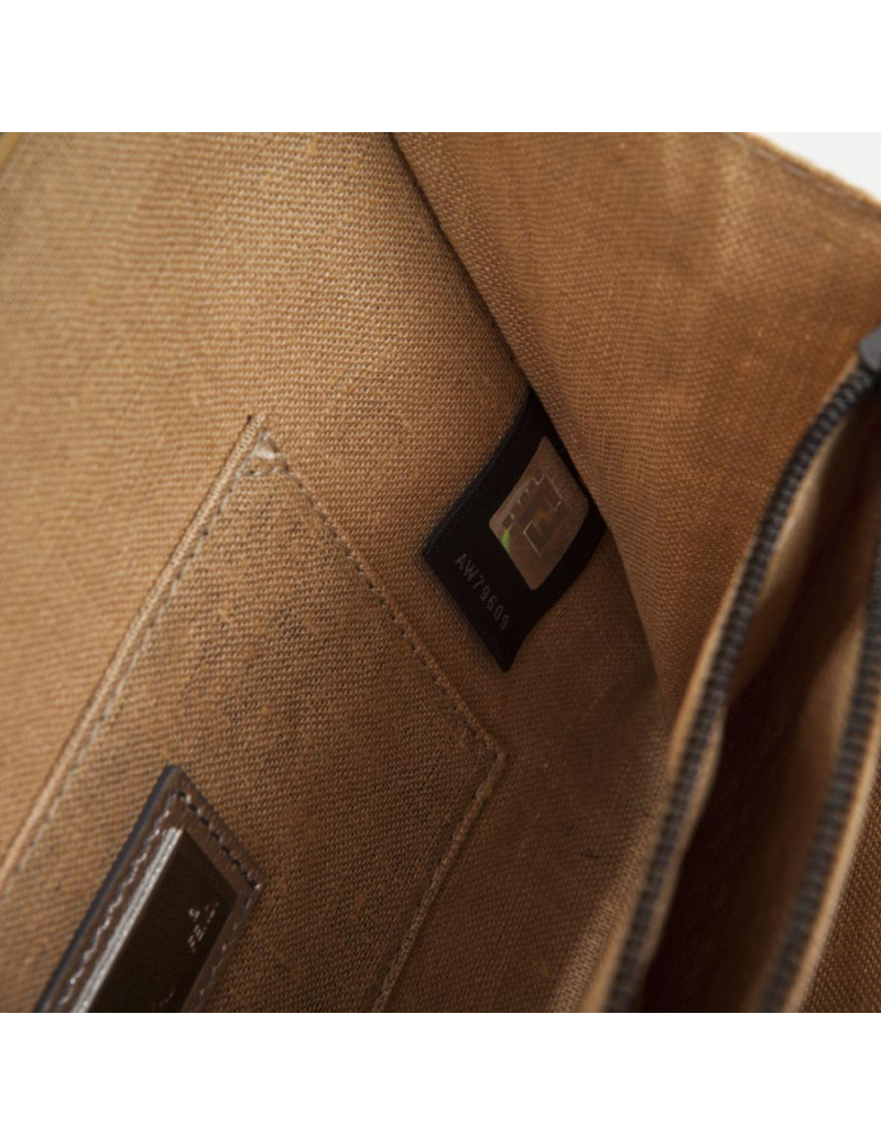 Sac FENDI boules métal noir et argent et pétales en soie 