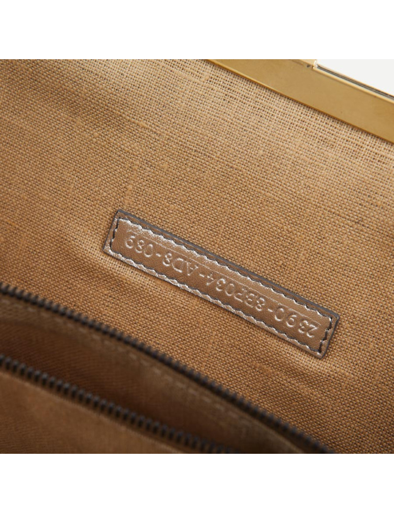 Sac FENDI boules métal noir et argent et pétales en soie 