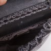 Mini sac FENDI en lézard et pétales brodées noires