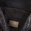 Mini sac FENDI en lézard et pétales brodées noires