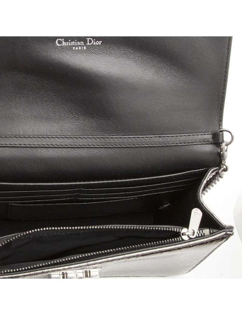 Sac pochette  Miss Dior  DIOR cuir craquelé  canon de fusil