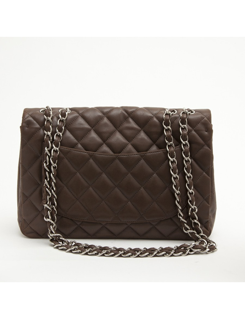 Sac CHANEL Jumbo matelassé marron