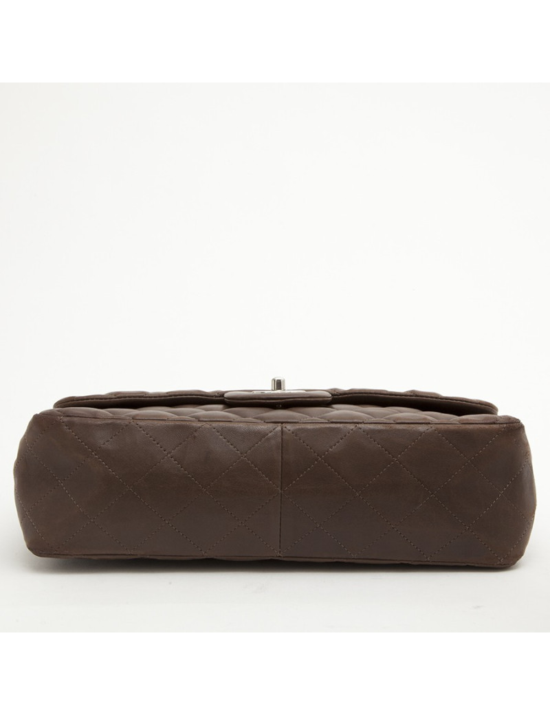 Sac CHANEL Jumbo matelassé marron