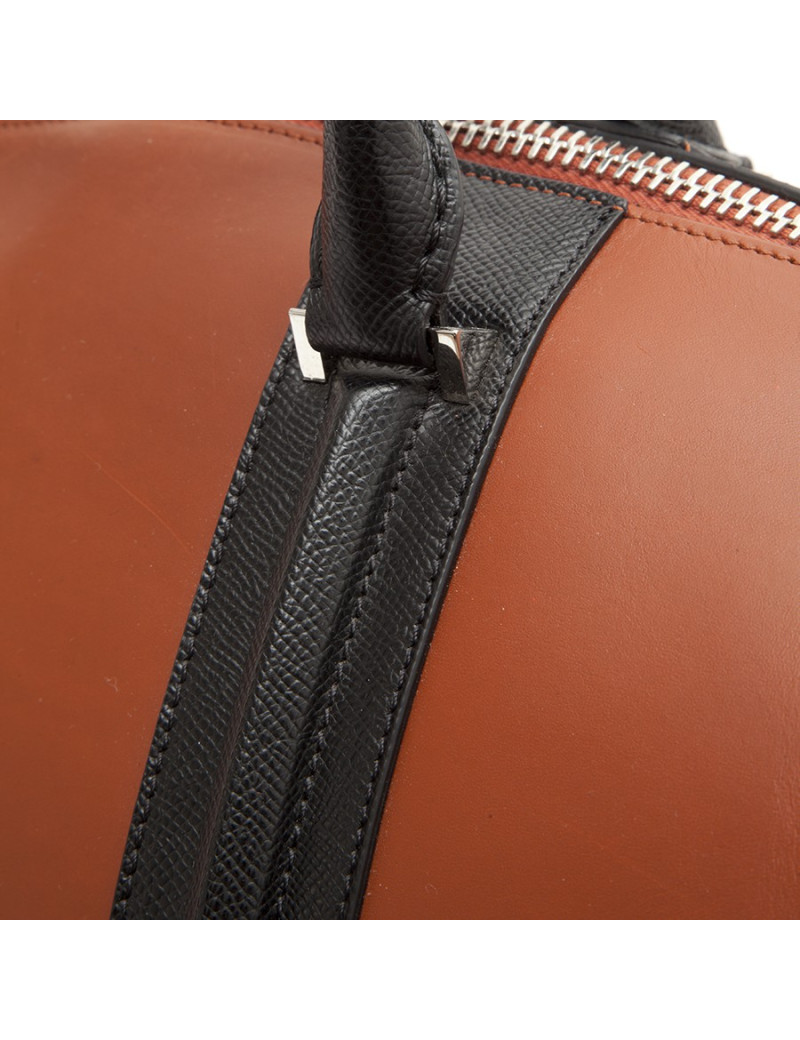 GIVENCHY 24 HRES bag in box camel leather and black grained leather