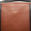 GIVENCHY 24 HRES bag in box camel leather and black grained leather