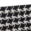 DIOR set top 42FR and clutch in black and white houndstooth fabric