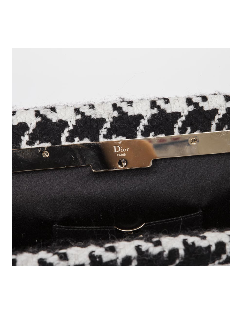 Haut et pochette assortie DIOR en tissu pied de poule 