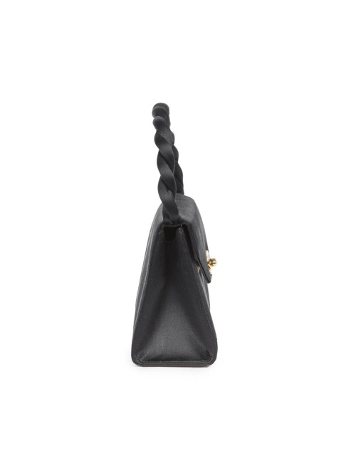 Sac CHANEL satin noir