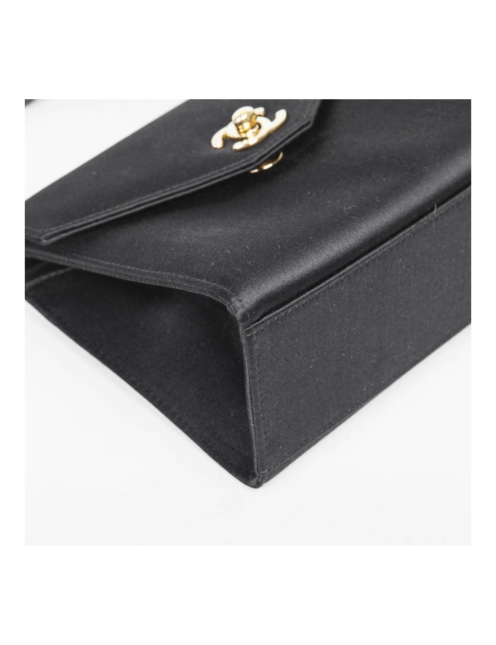 Sac CHANEL satin noir