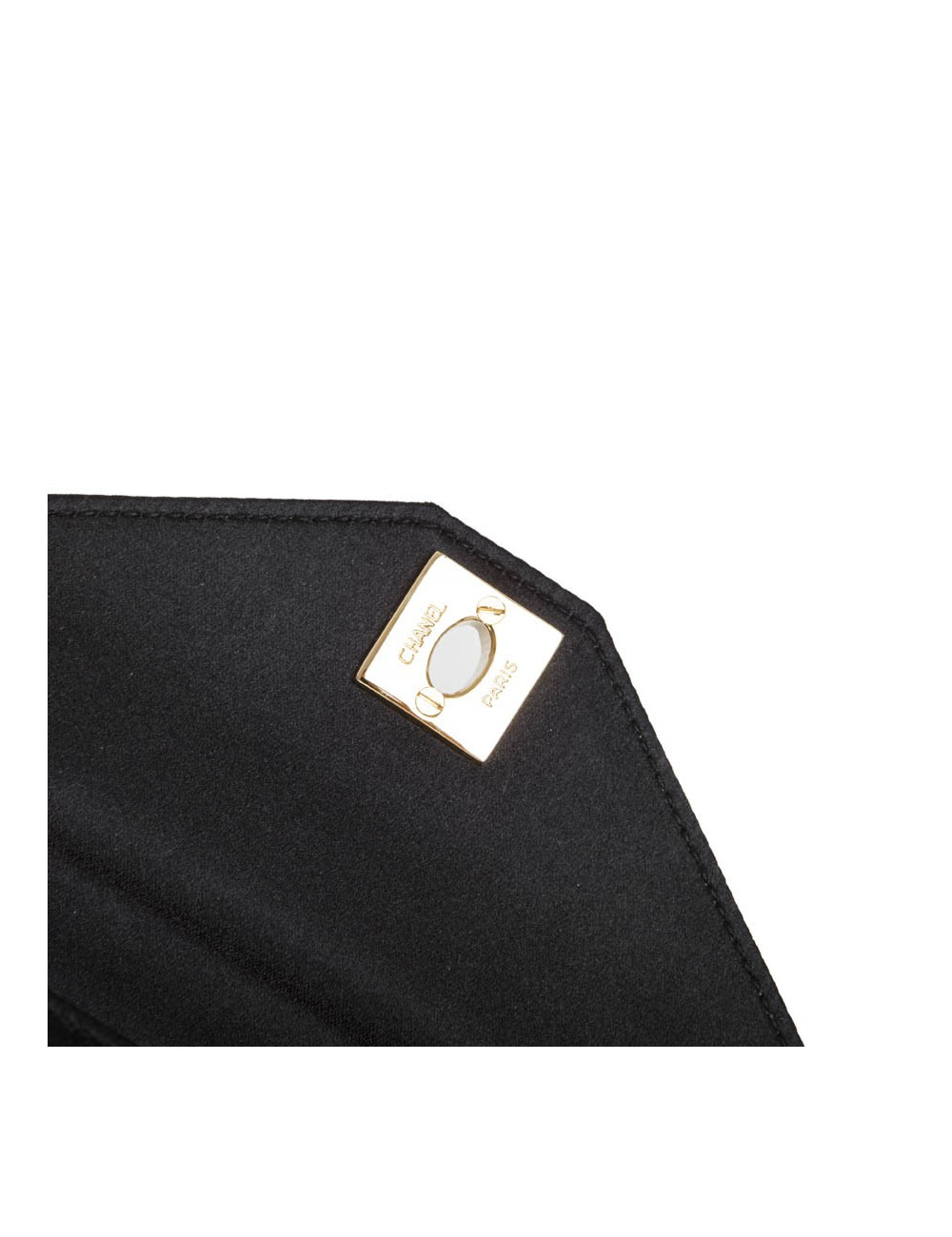 Sac CHANEL satin noir