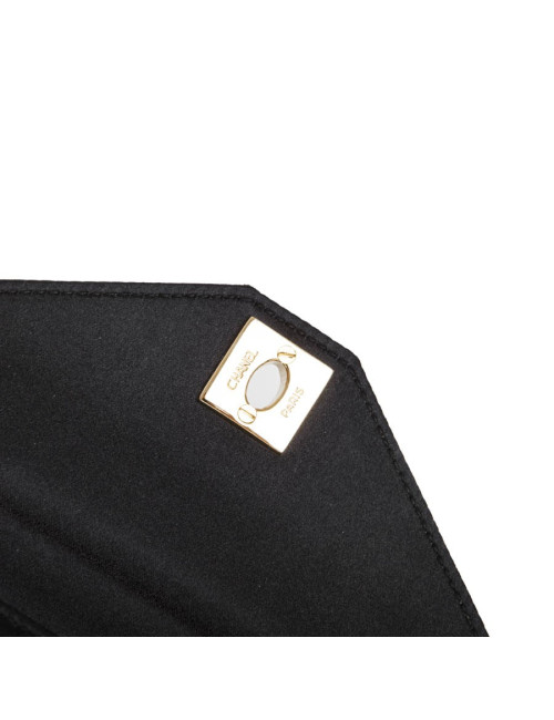 Sac CHANEL satin noir