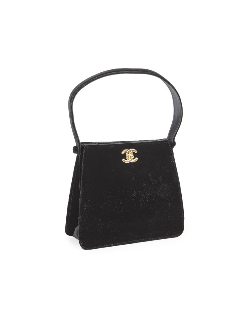Sac CHANEL velours noir