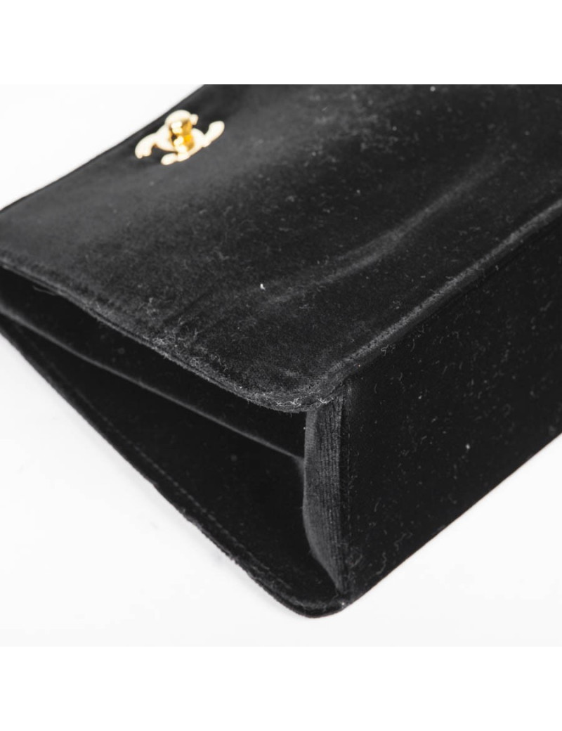 Sac CHANEL velours noir