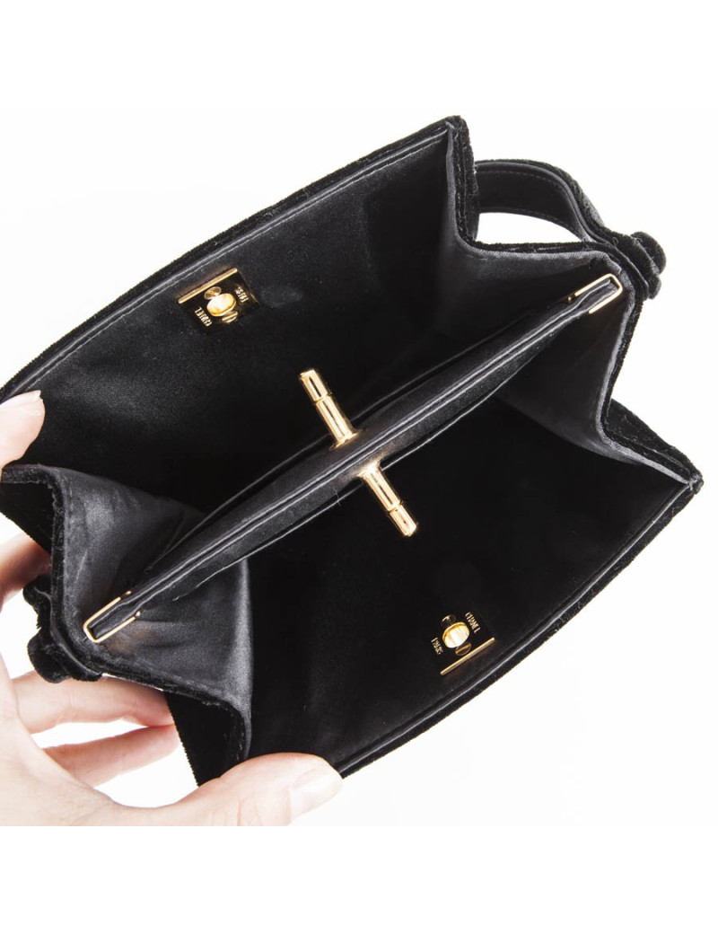 Sac CHANEL velours noir