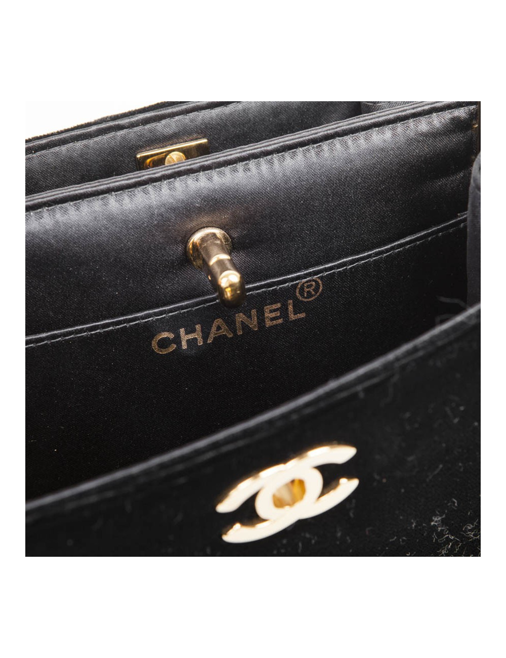 Sac CHANEL velours noir