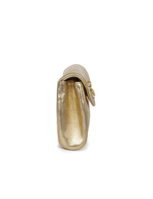 Pochette CHANEL cuir doré