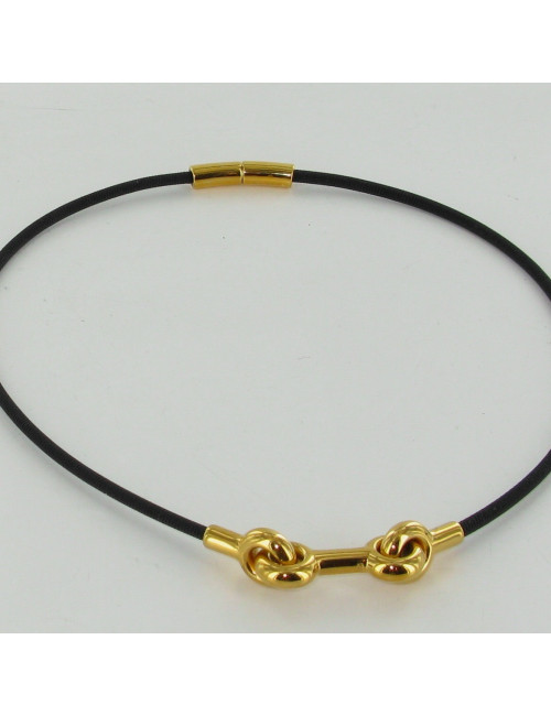 Tour de cou en cuir TRIC TRAC lien HERMES