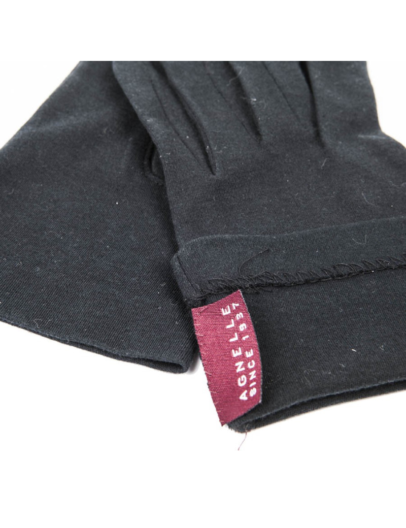 Gants AGNELLE F en jersey noir
