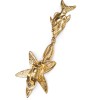 Boucles d'oreille clips YSL YVES SAINT LAURENT vintage étoile de mer et poisson
