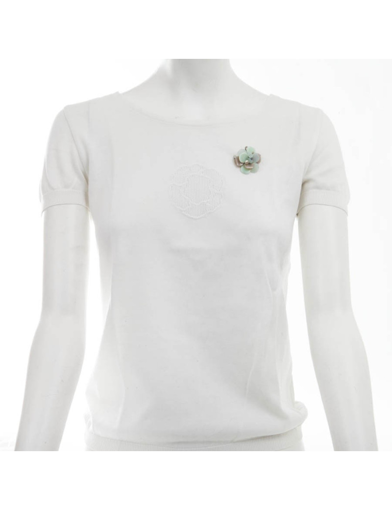 Broche CHANEL tricolore