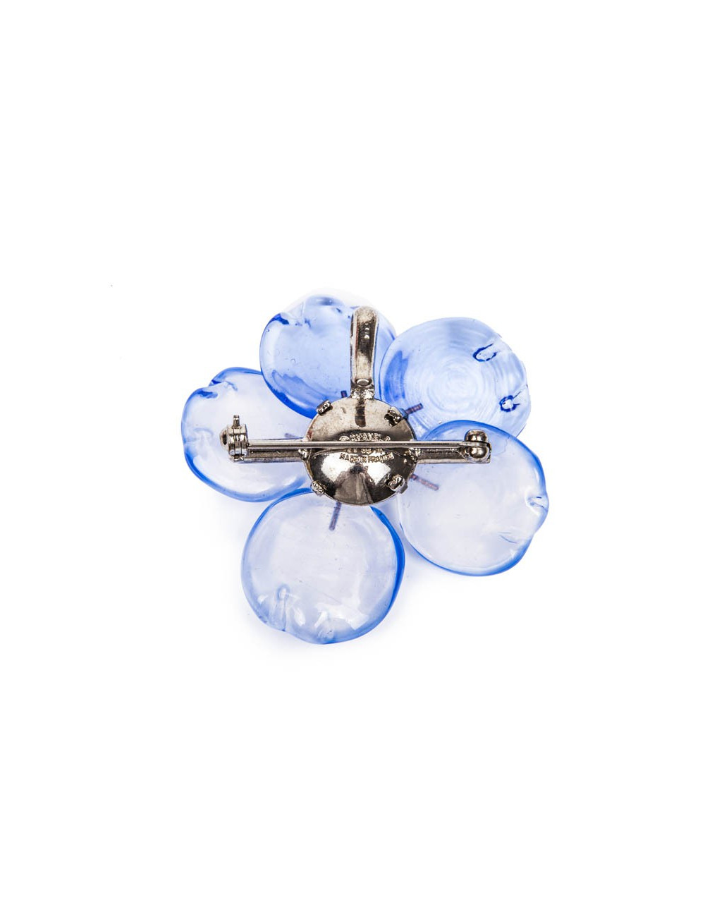 Broche CHANEL bleu ciel