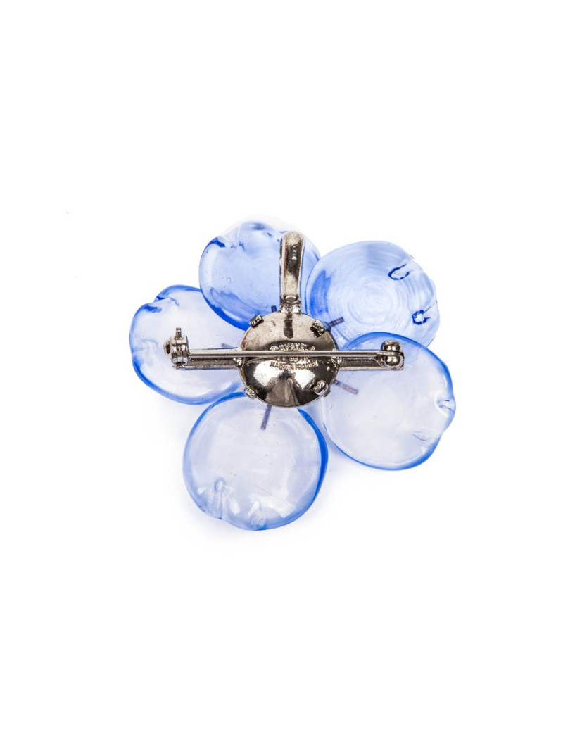 Broche CHANEL bleu ciel