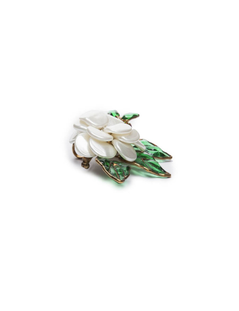 Broche MARGUERITE DE VALOIS pâte de verre