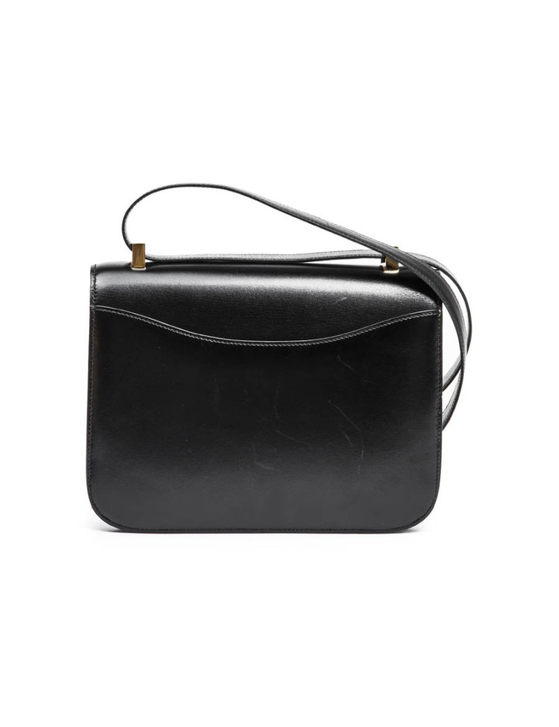 Constance HERMES cuir box noir