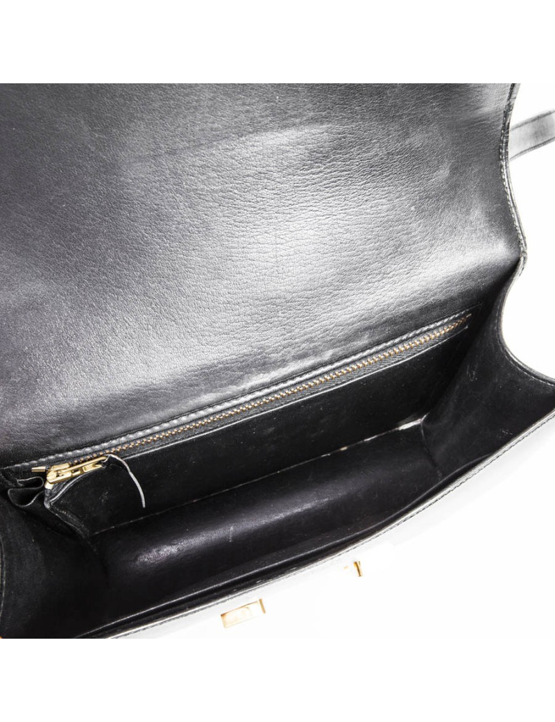 Constance HERMES cuir box noir