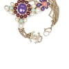 CHANEL Bracelet in Gilded Metal with Pearl and Multicolored Enamel 