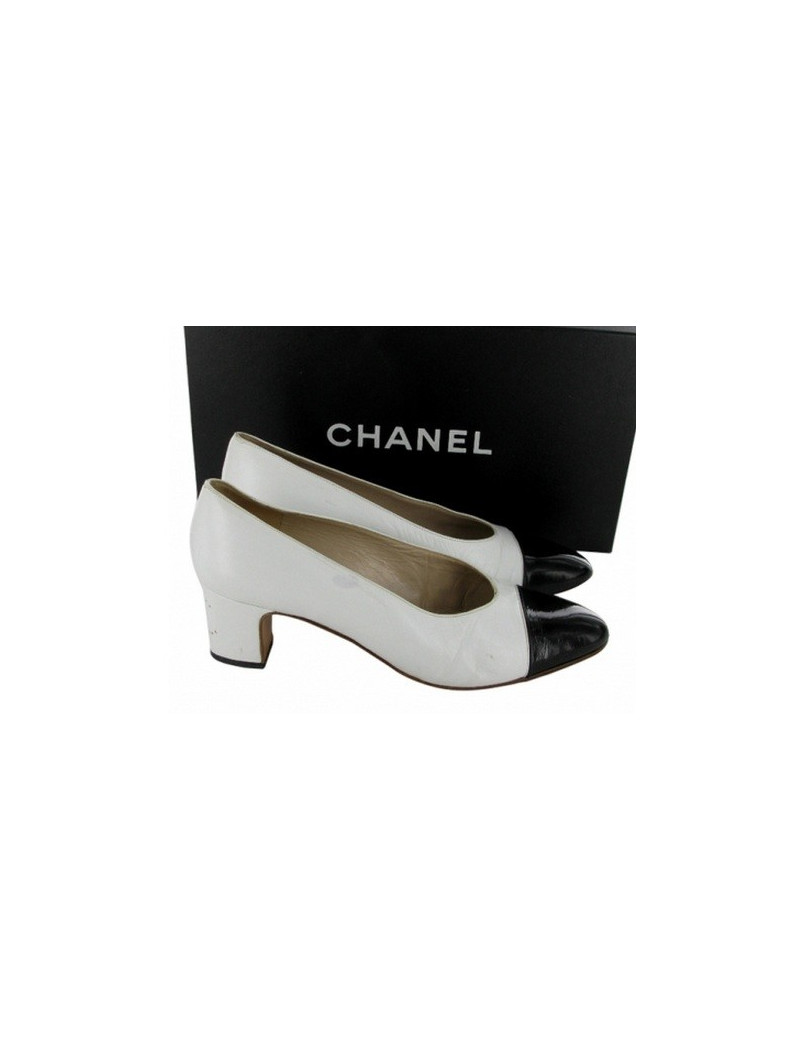 Escarpins CHANEL T36 noir et blanc