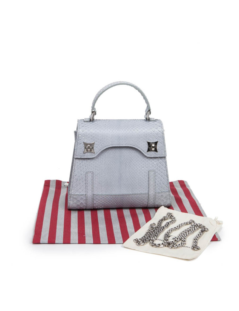 Sac GRATIANNE BASCANS python gris