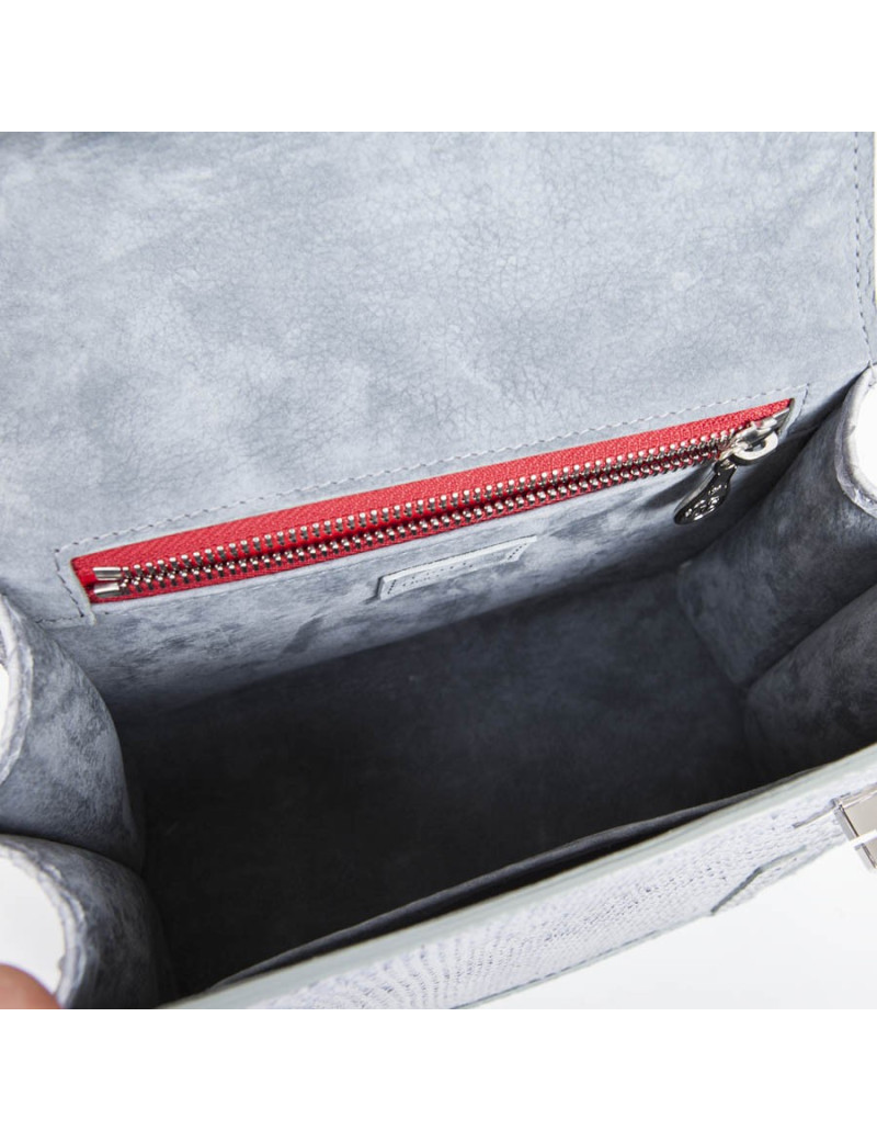 Sac GRATIANNE BASCANS python gris