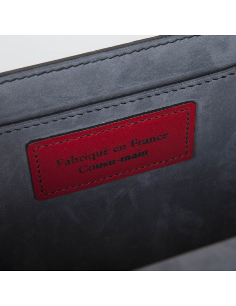 Sac 'BB Amandine' GRATIANNE BASCANS en python noir brillant