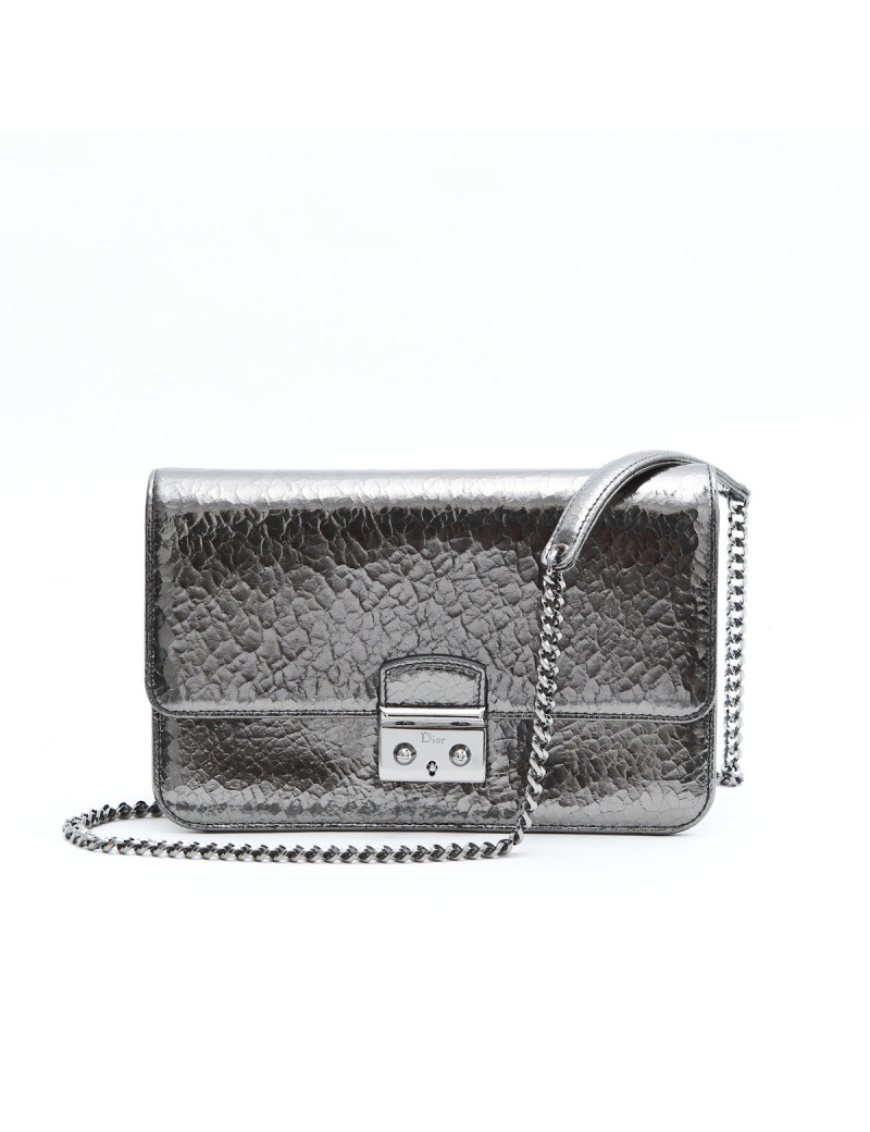 Sac pochette  Miss Dior  DIOR cuir craquelé  canon de fusil