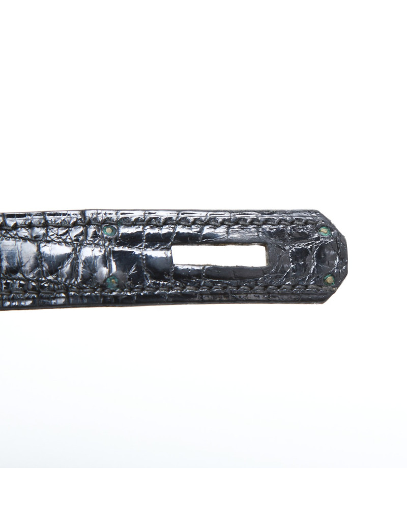 Sac Kelly 28 HERMES crocodile porosus Vintage