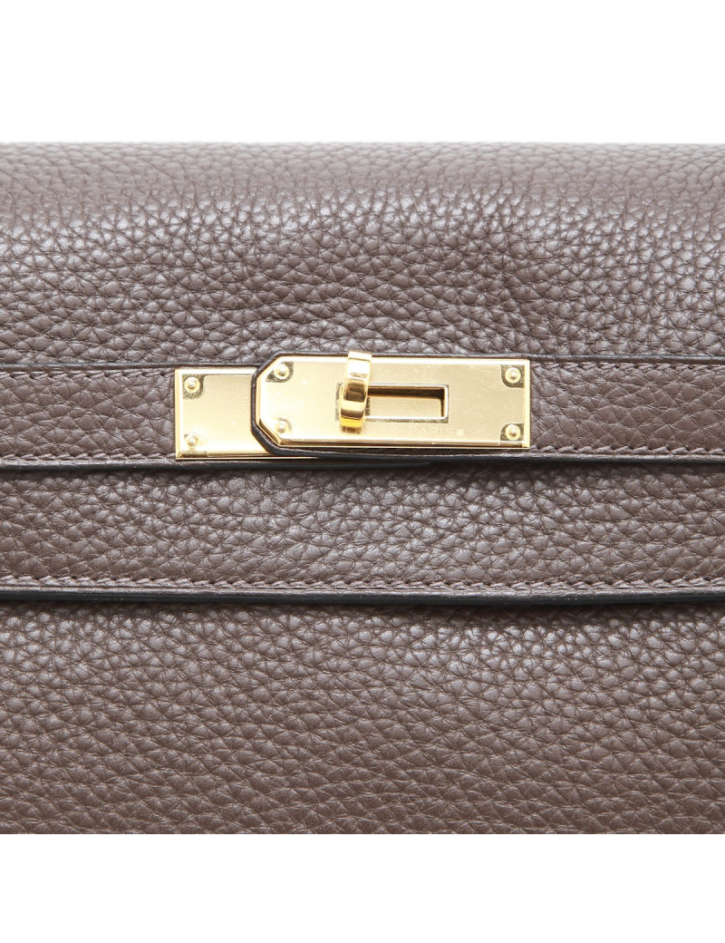 Kelly II T 28 HERMES taurillon marron