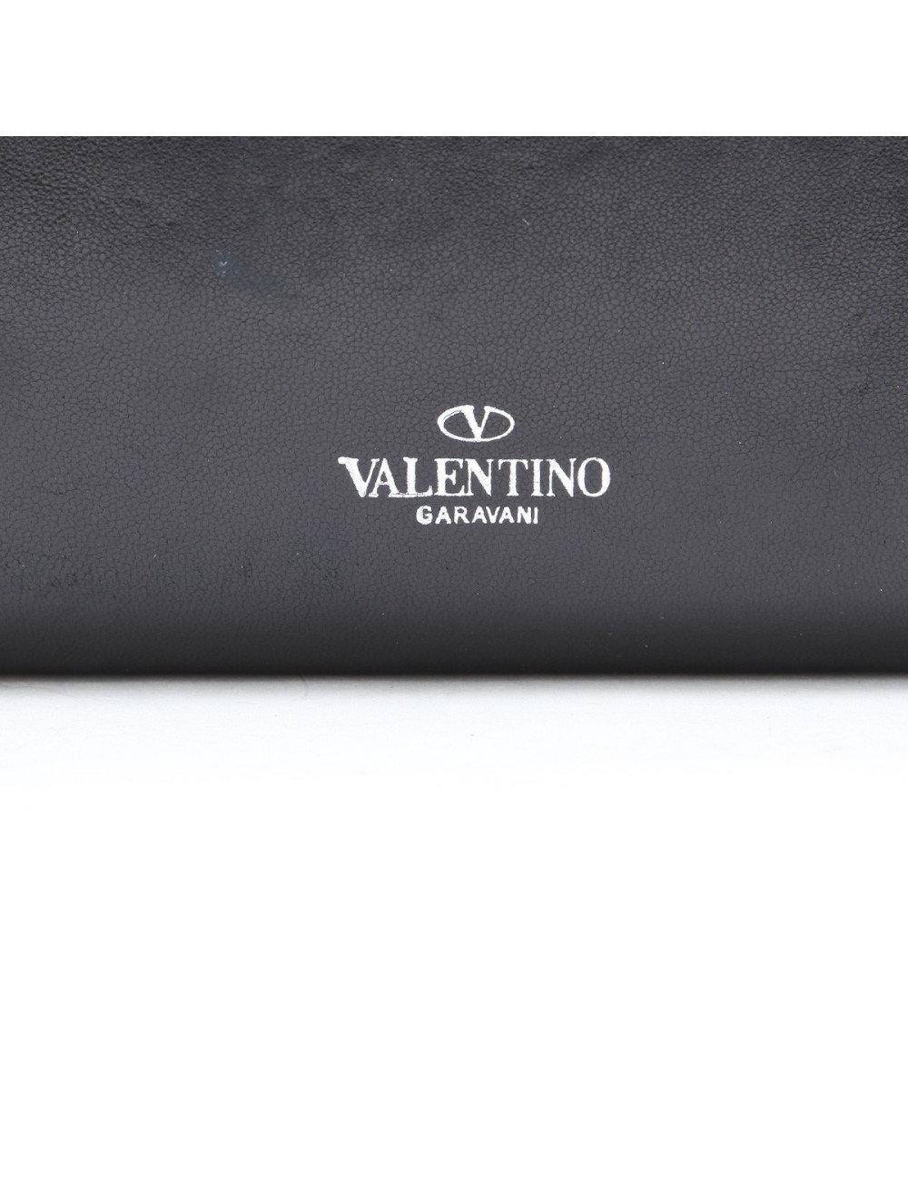 Pochette VALENTINO en cuir noir