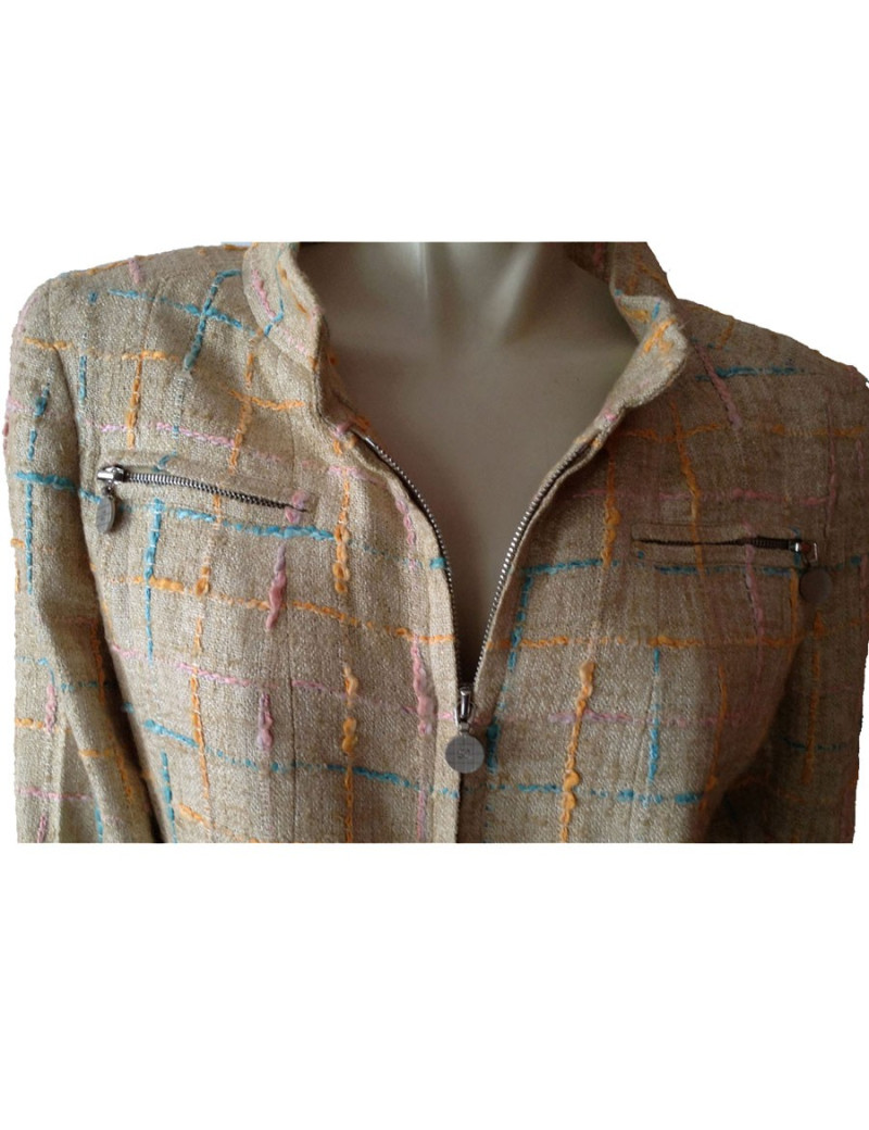 Manteau CHANEL T 42 tweed 