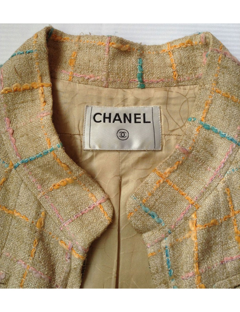 Manteau CHANEL T 42 tweed 