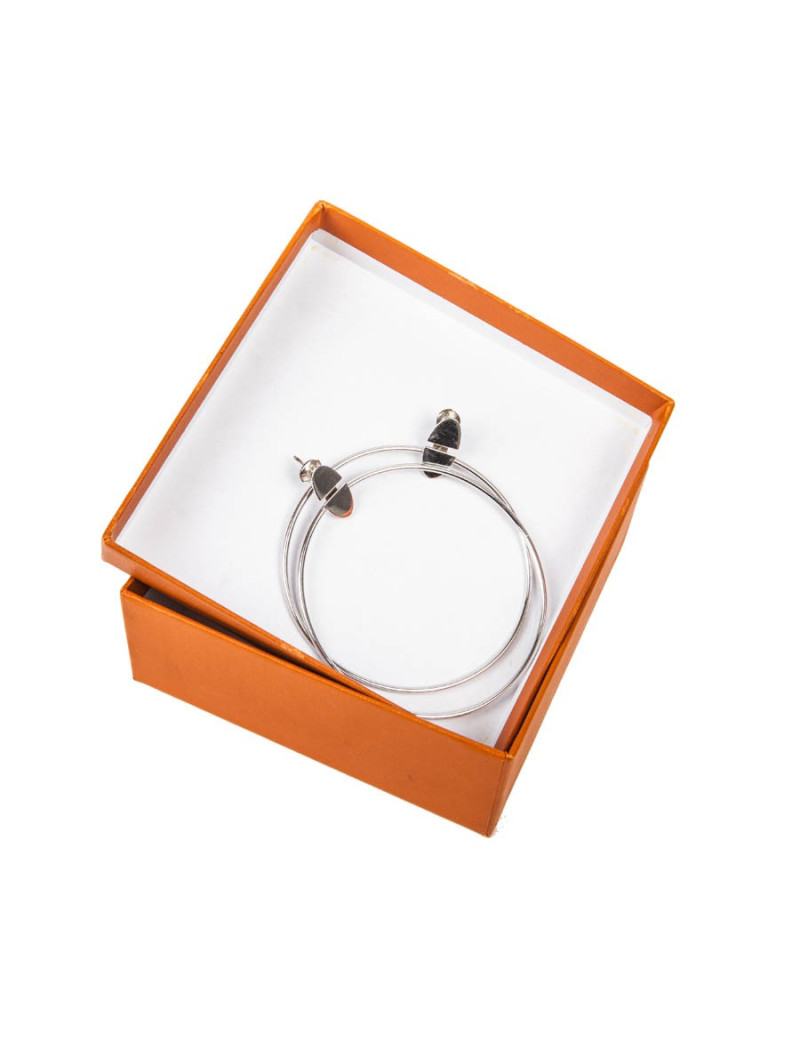HERMEShopp earrings in sterling silver Ag925
