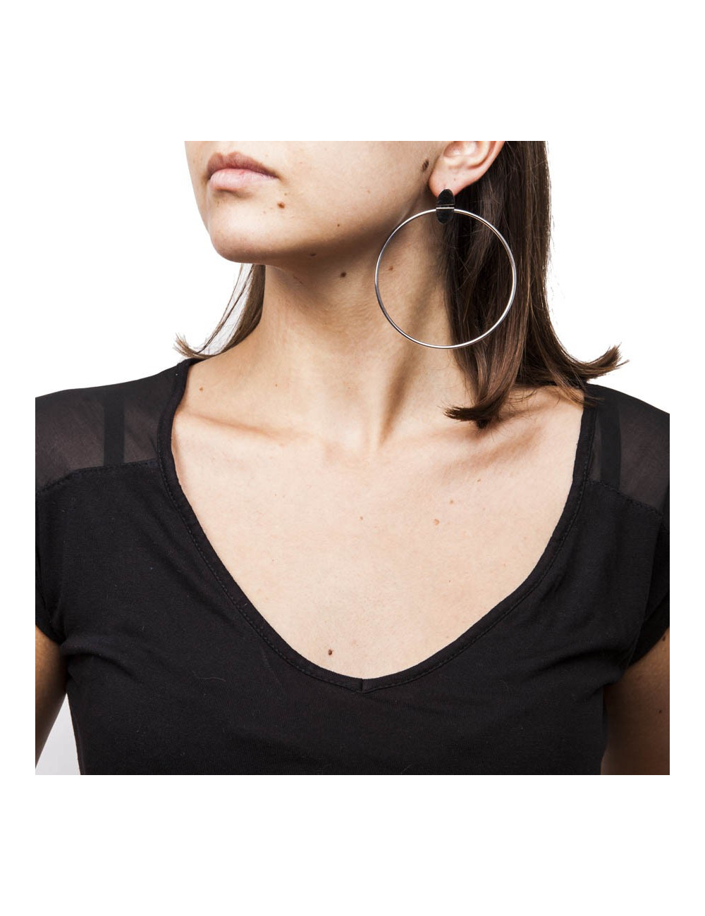 HERMEShopp earrings in sterling silver Ag925